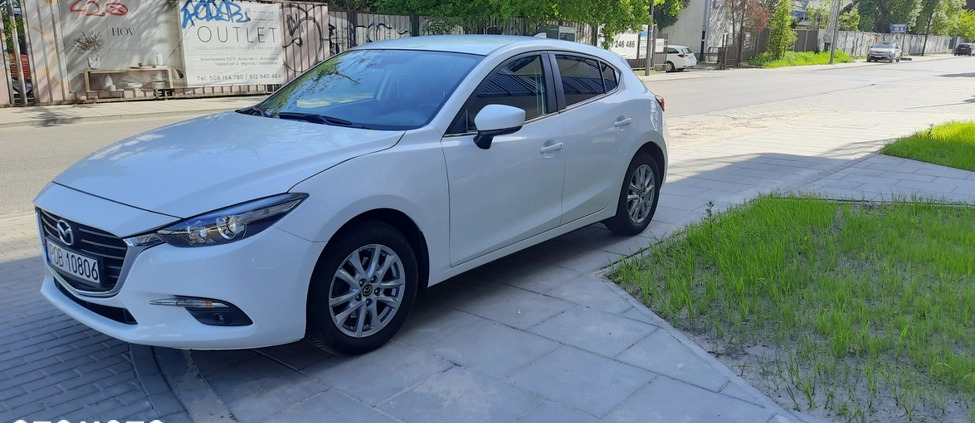 Mazda 3 cena 52700 przebieg: 72800, rok produkcji 2017 z Warszawa małe 781